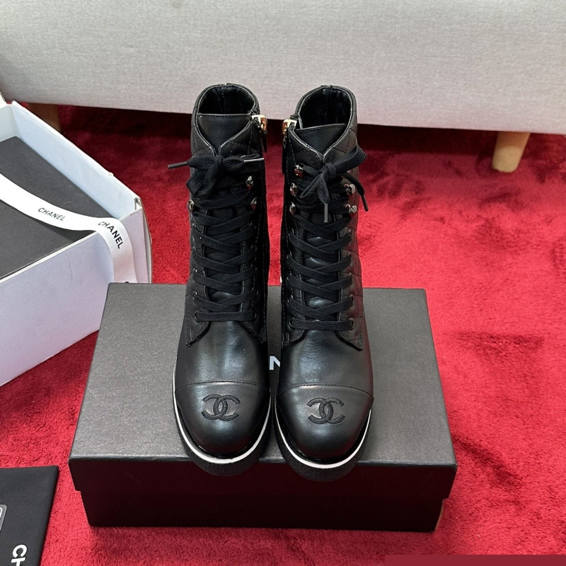 Ch*el leather shoes